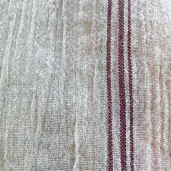 Y2K GAP Cotton Lightweight Semi Sheer Long Sleeve Button Yellow Blouse Size L - Picture 10 of 13